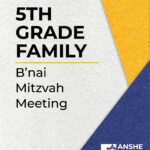 5th Grade Family B’nai Mitzvah Meeting